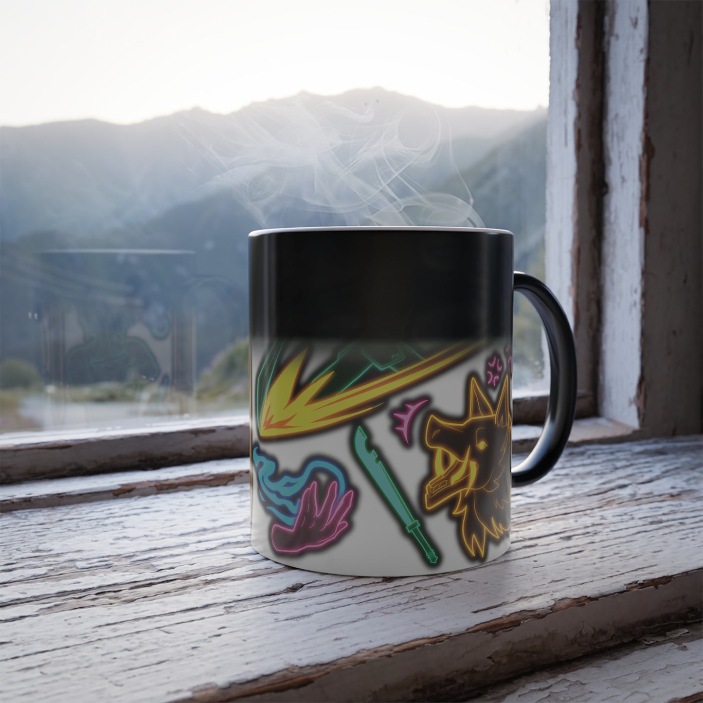 Neon Warriors Color Morphing Mug