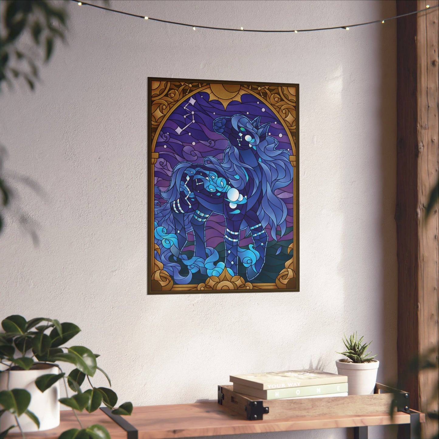 "Stained Glass" Celestial Matte Poster
