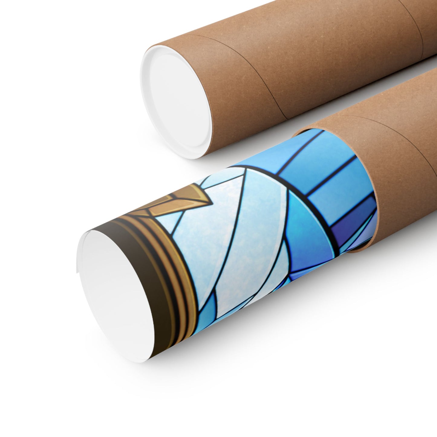 "Stained Glass" Crystallion Matte Poster