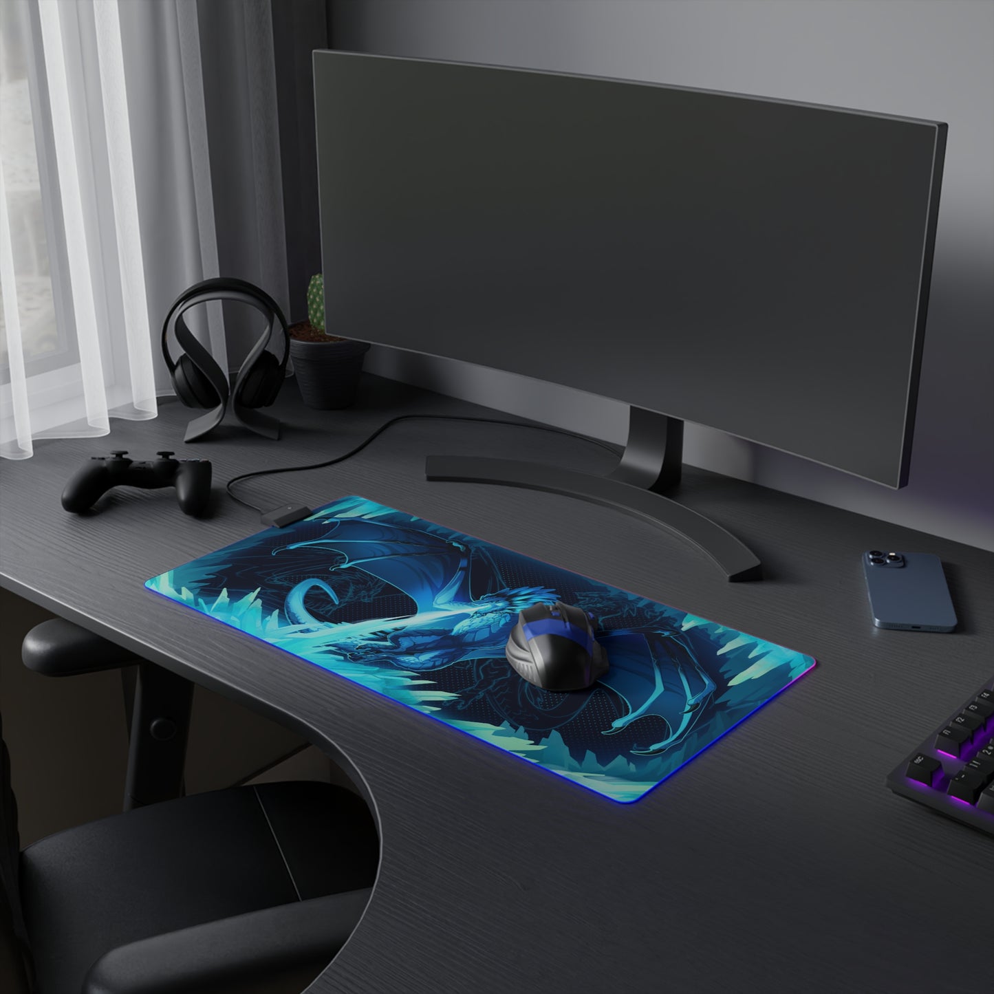 Winterfall RGB Deskmat