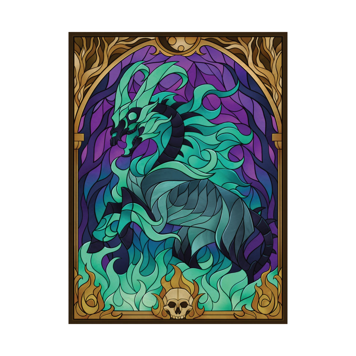 Stained Glass: Hauntmare Matte Poster