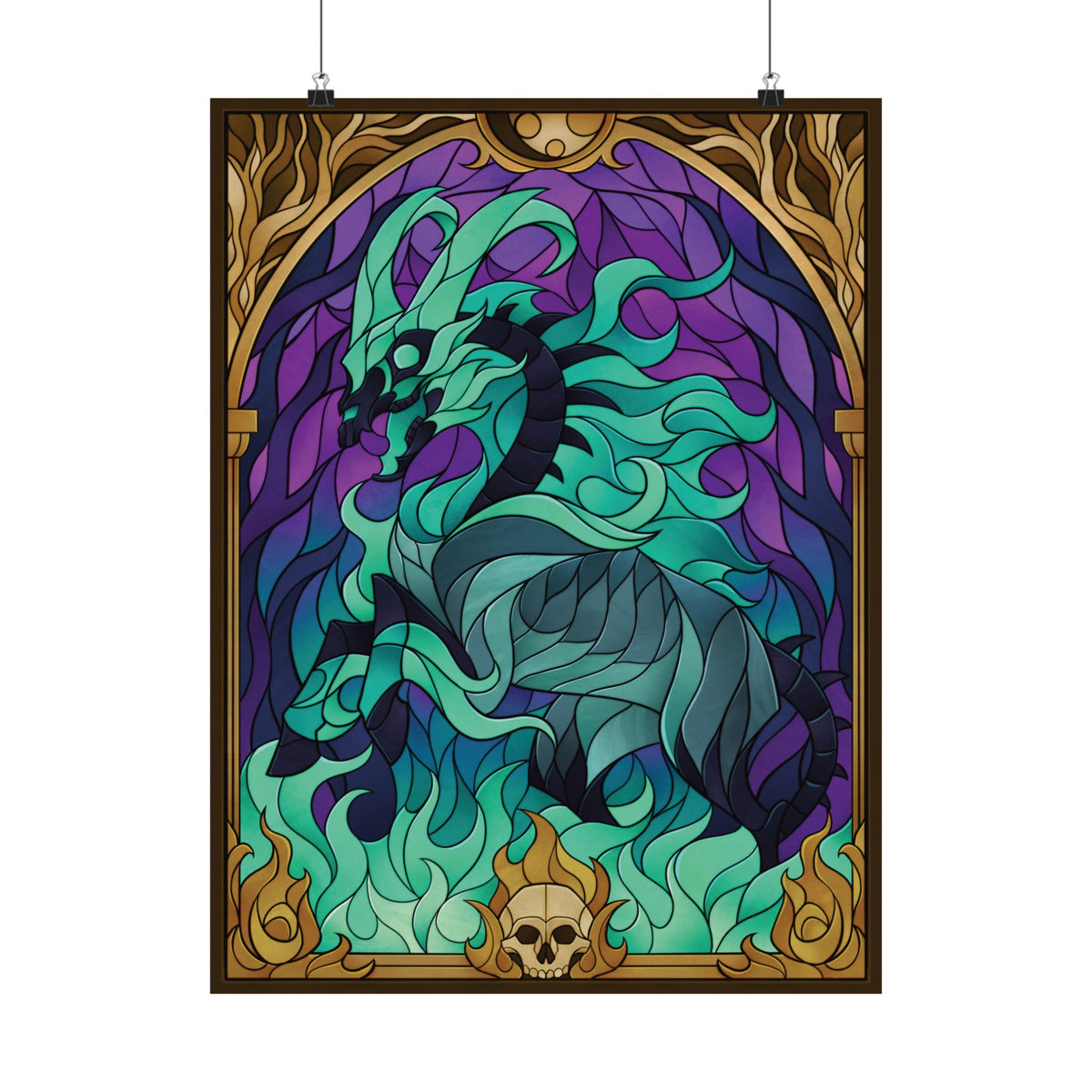 Stained Glass: Hauntmare Matte Poster