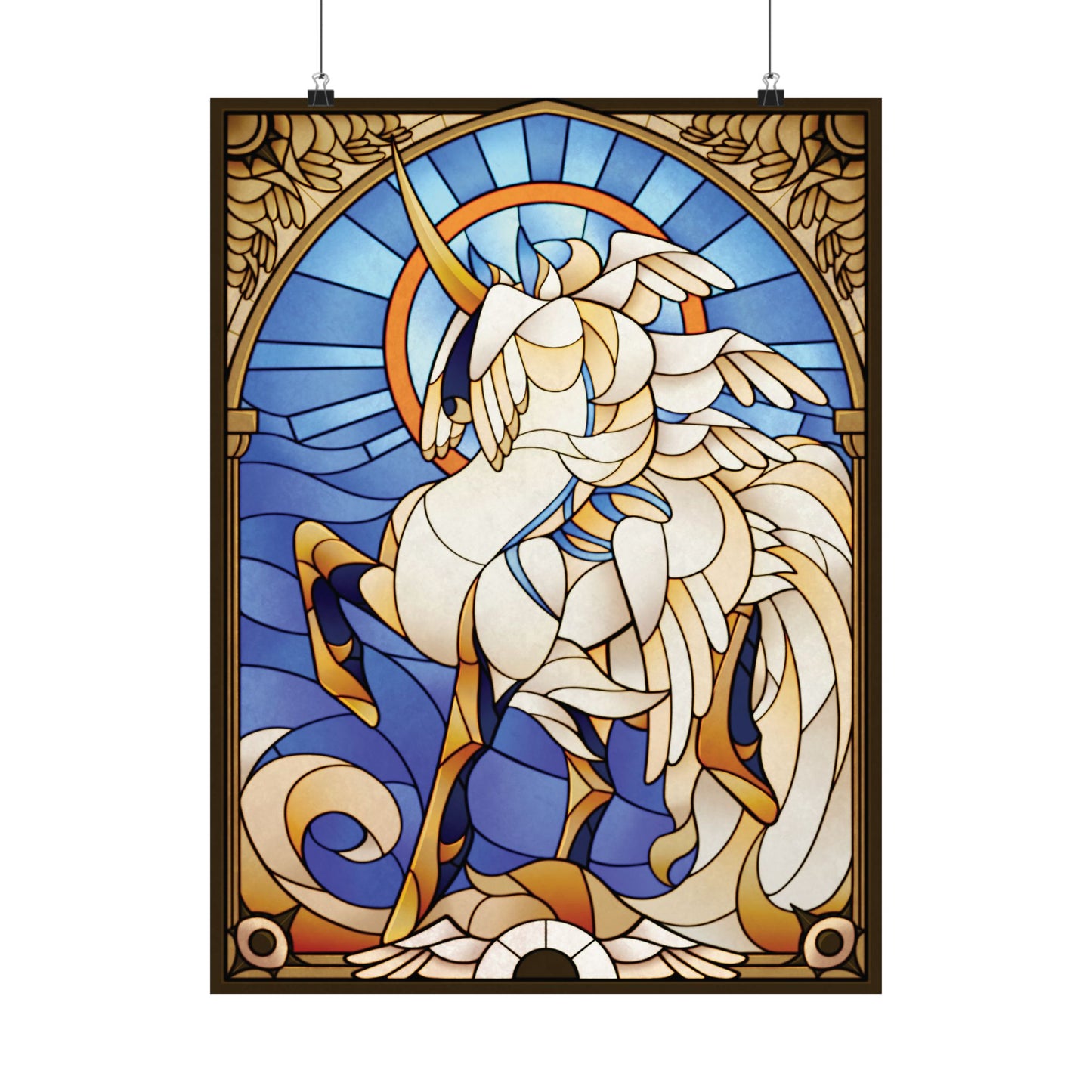 "Stained Glass" Seraph Matte Poster