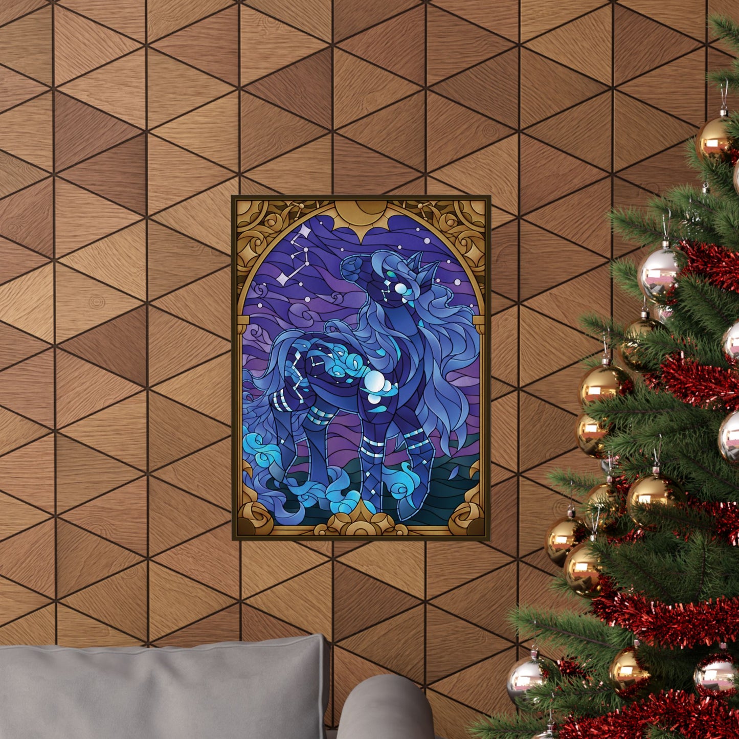 "Stained Glass" Celestial Matte Poster