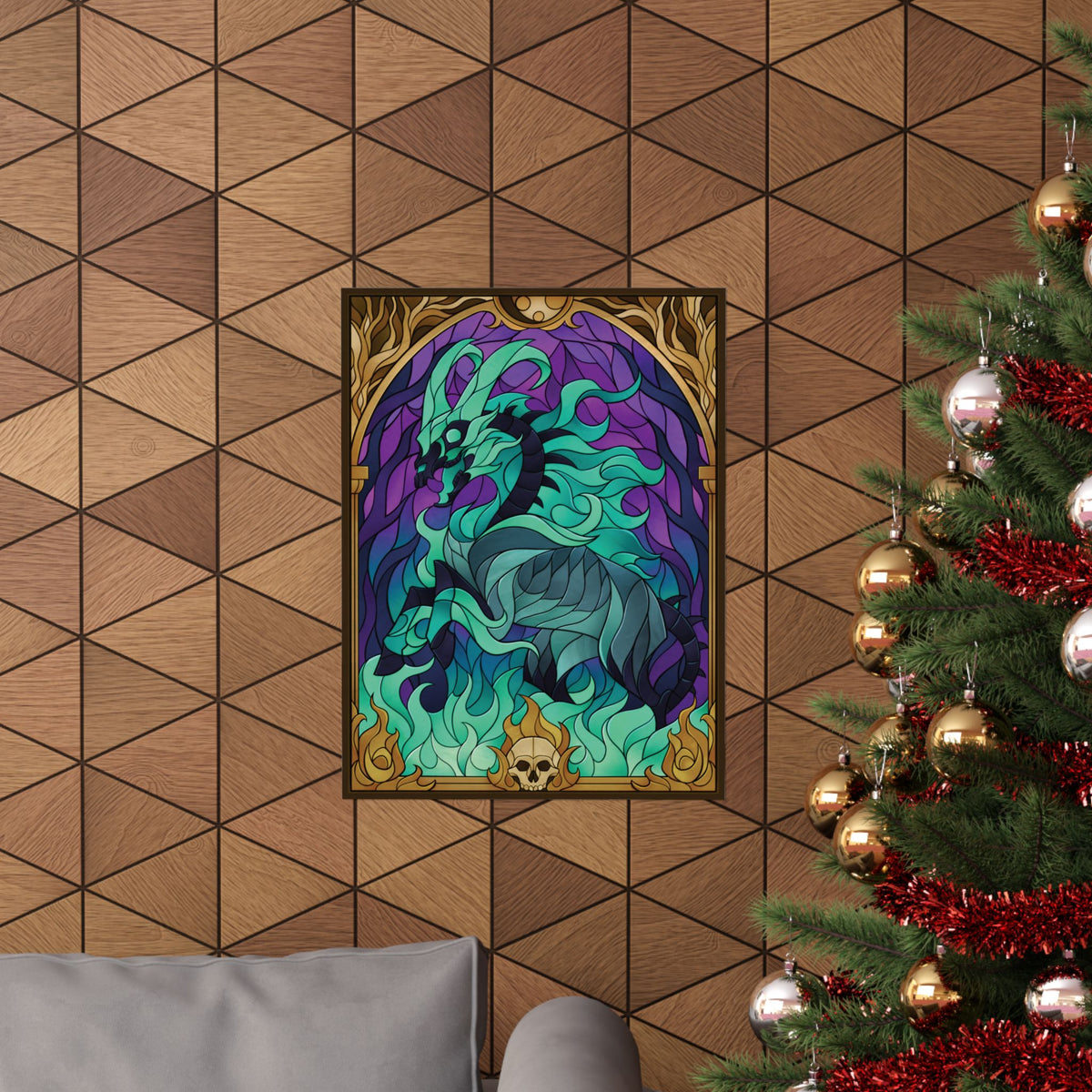 Stained Glass: Hauntmare Matte Poster