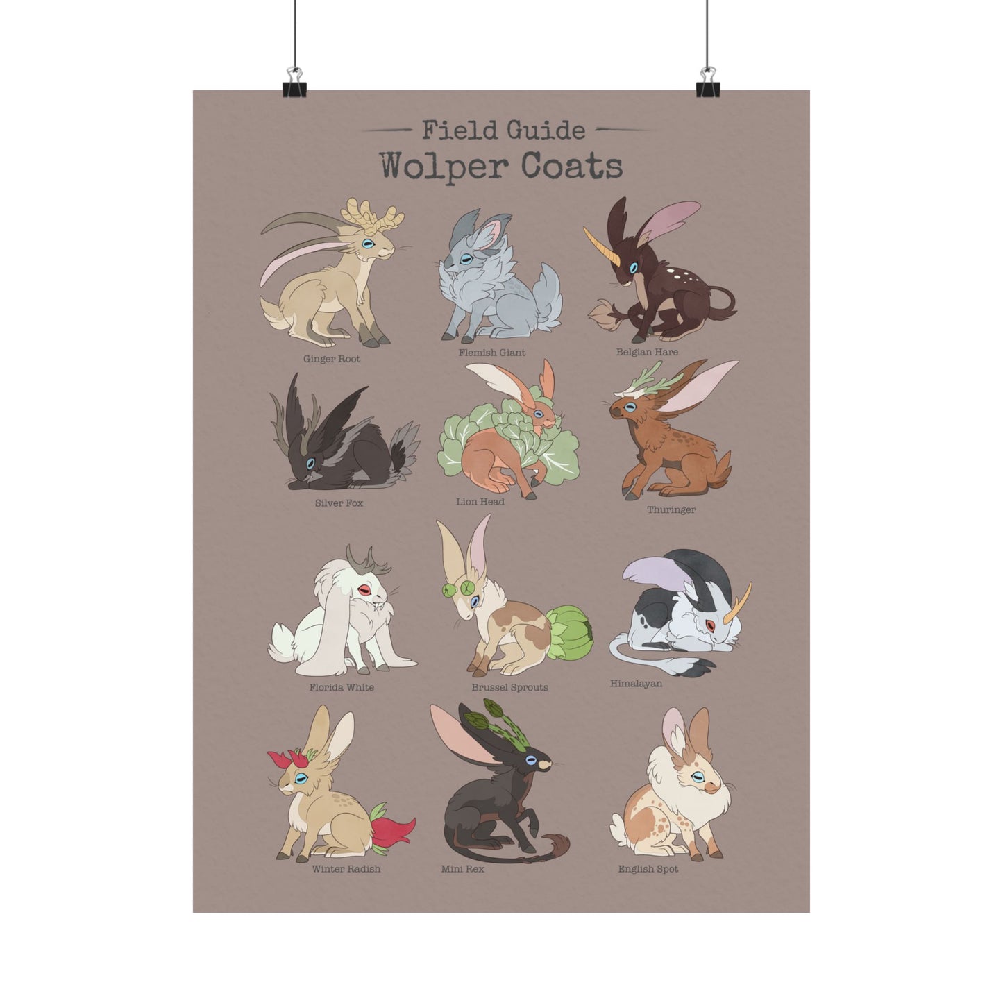 Wolper Field Guide Poster