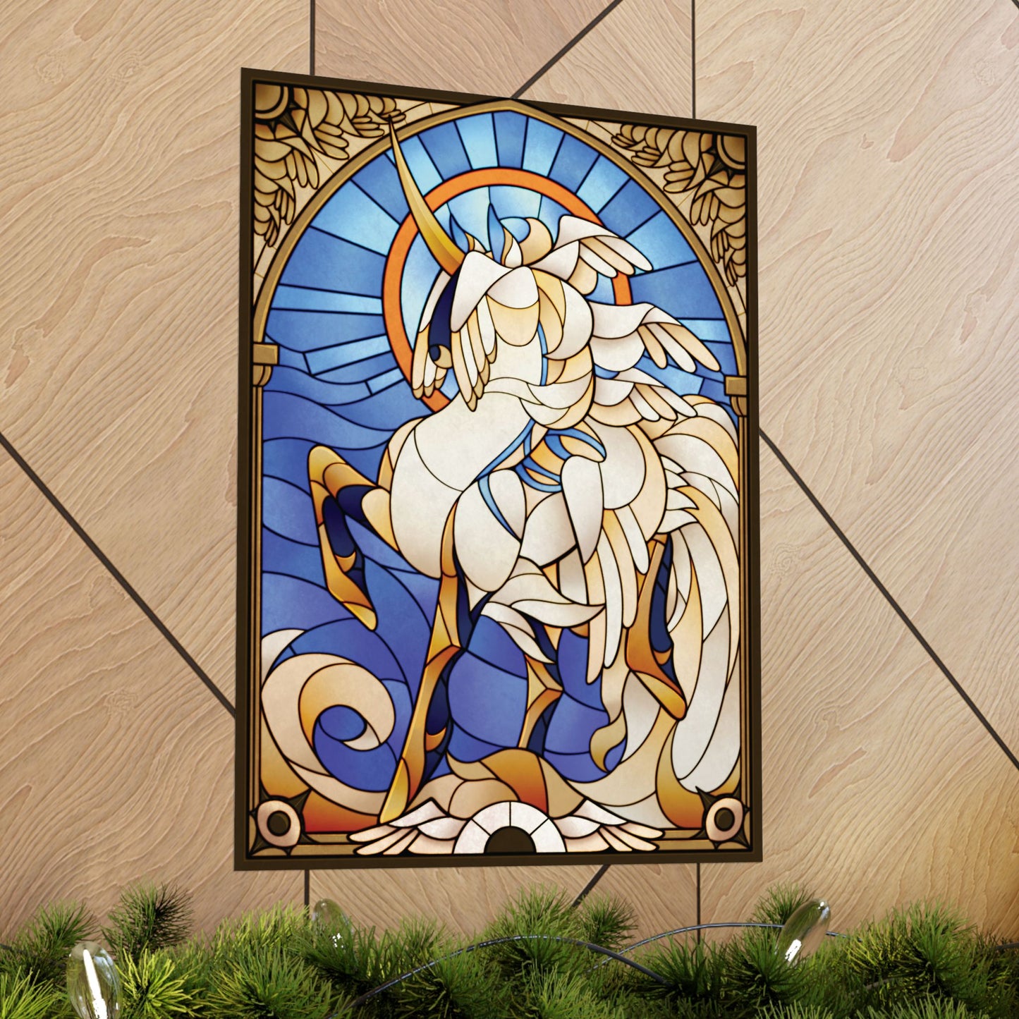 "Stained Glass" Seraph Matte Poster