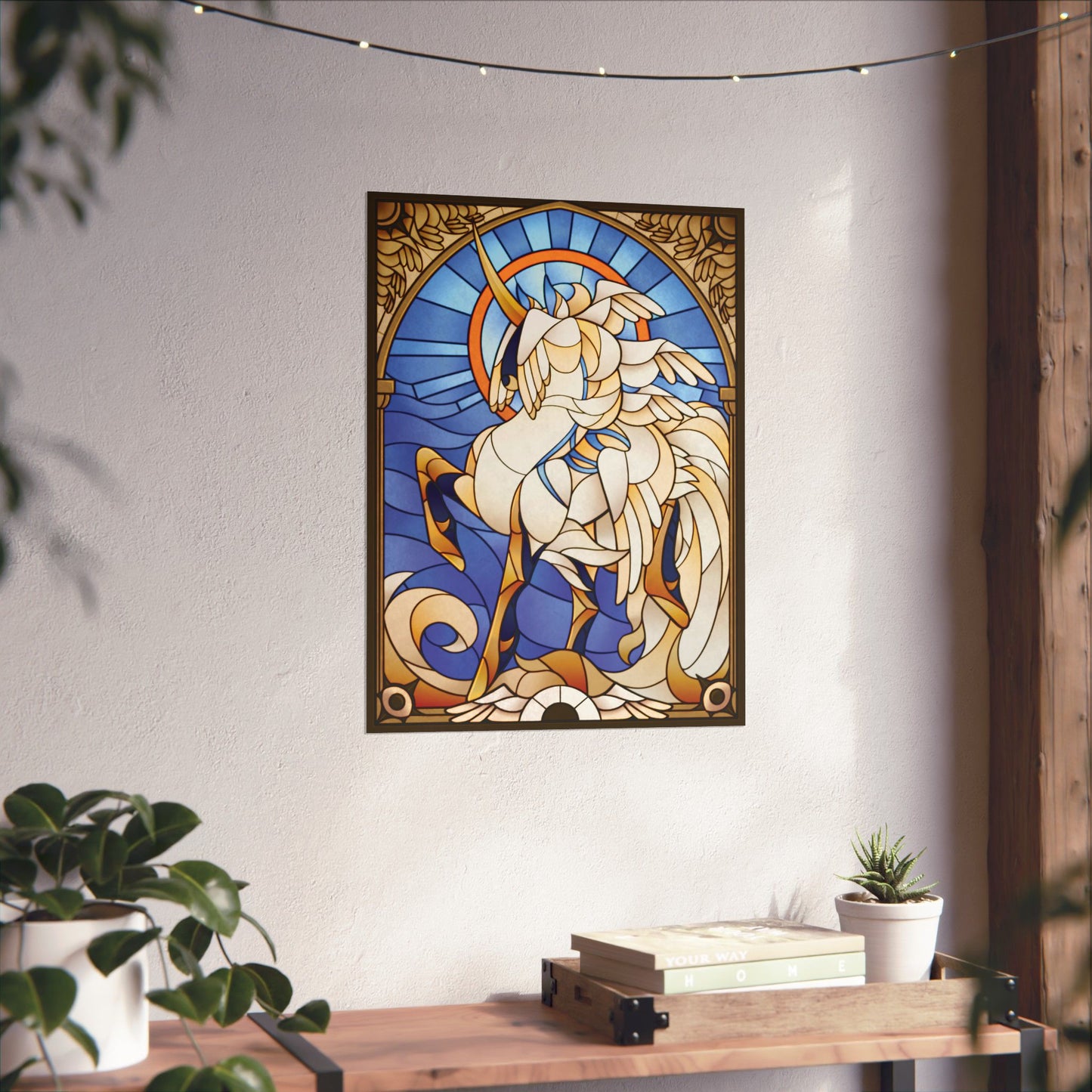"Stained Glass" Seraph Matte Poster