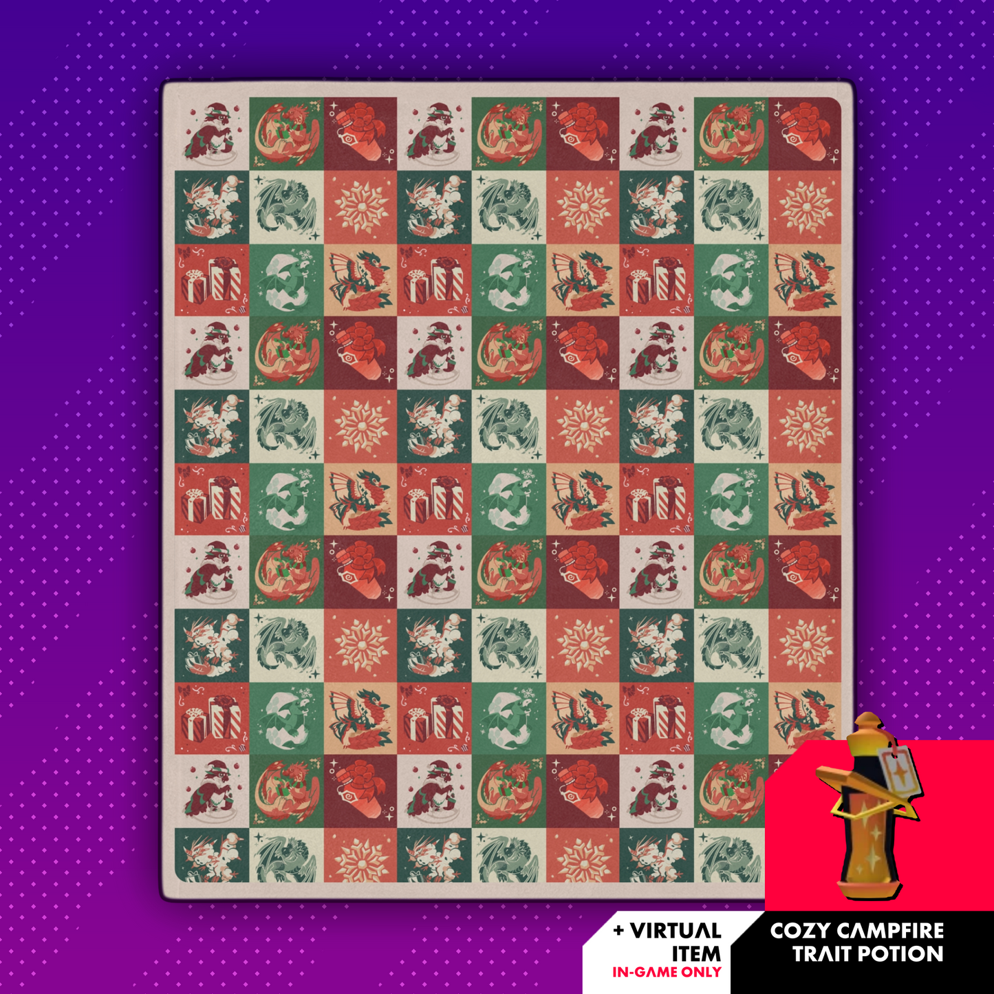 Dragon Adventures Holiday Blanket