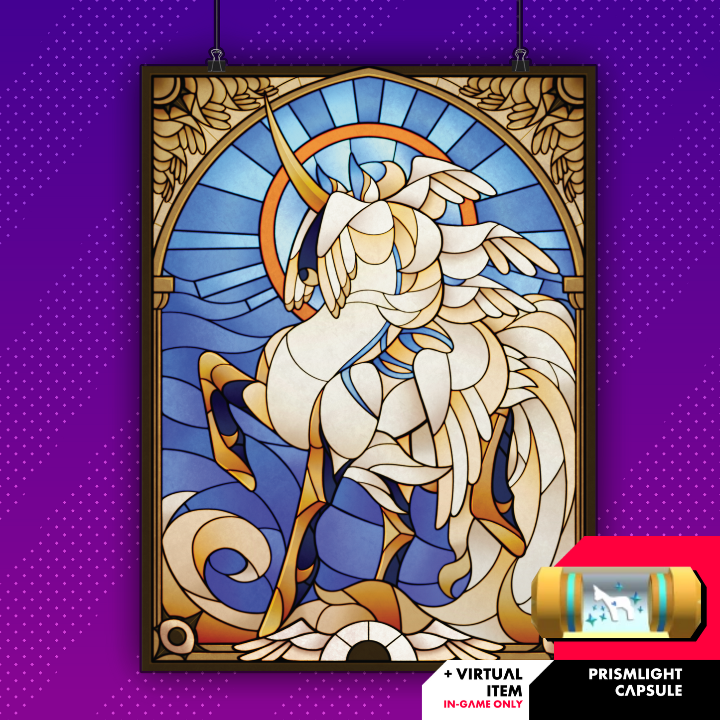 "Stained Glass" Seraph Matte Poster
