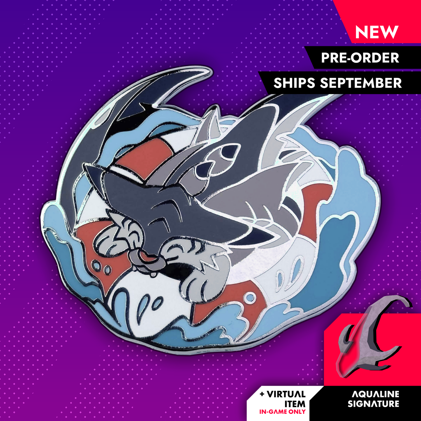 Meorlark Floatie Enamel Pin
