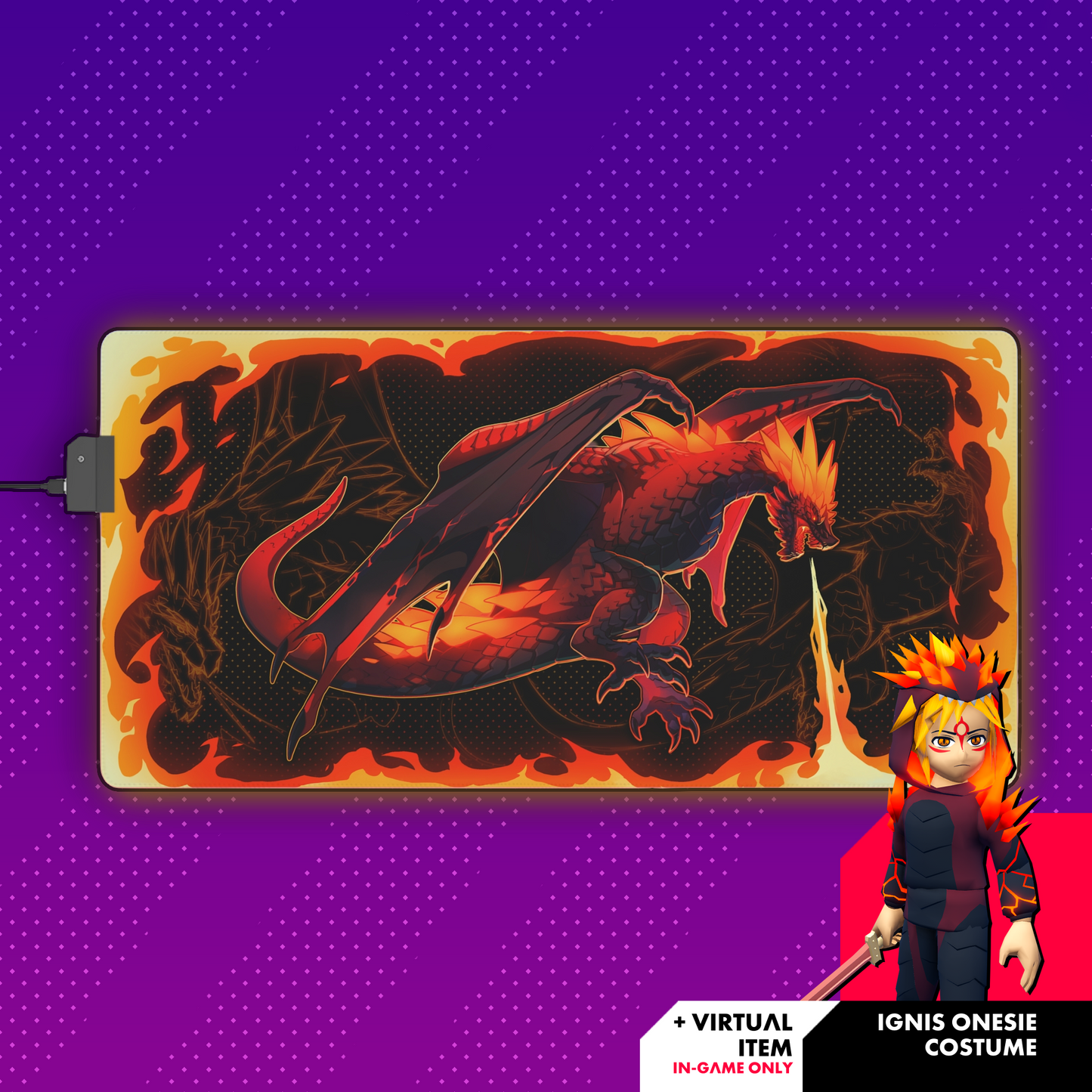 Ignis LED Gaming Mouse Pad