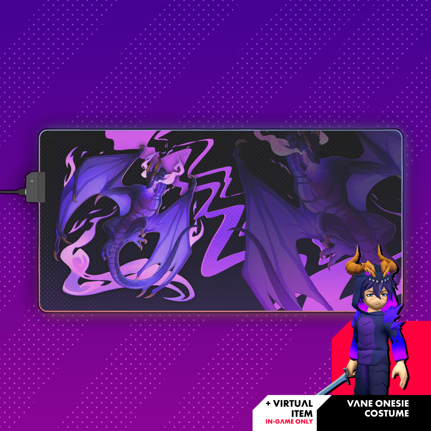 Vane LED Gaming Mouse Pad