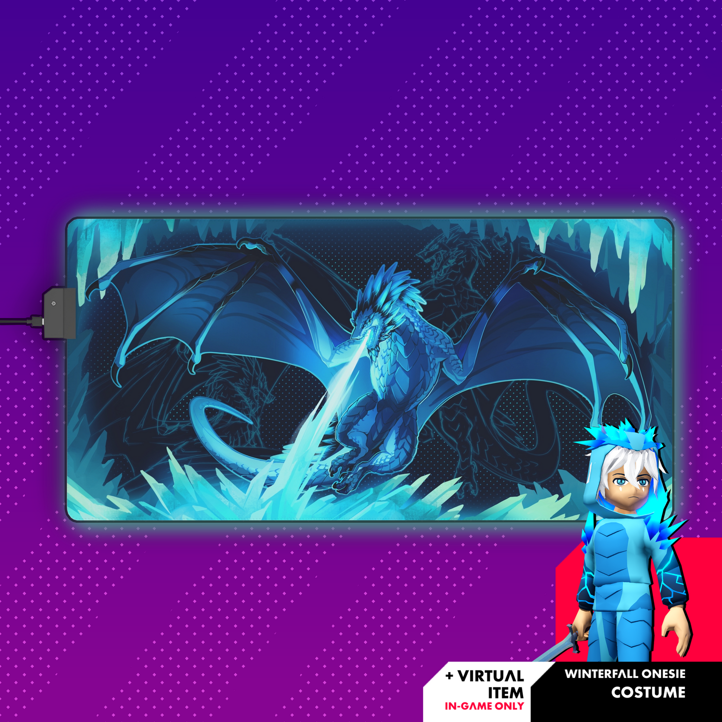 Winterfall RGB Deskmat