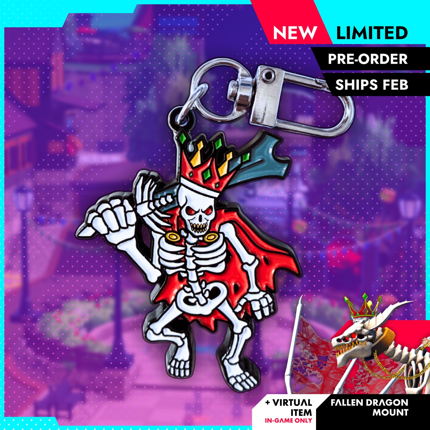 Fallen King Keychain (pre-order)